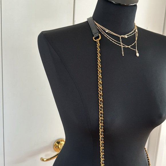 Tory Burch wallet on chain lesther bag - Picture 3 of 10